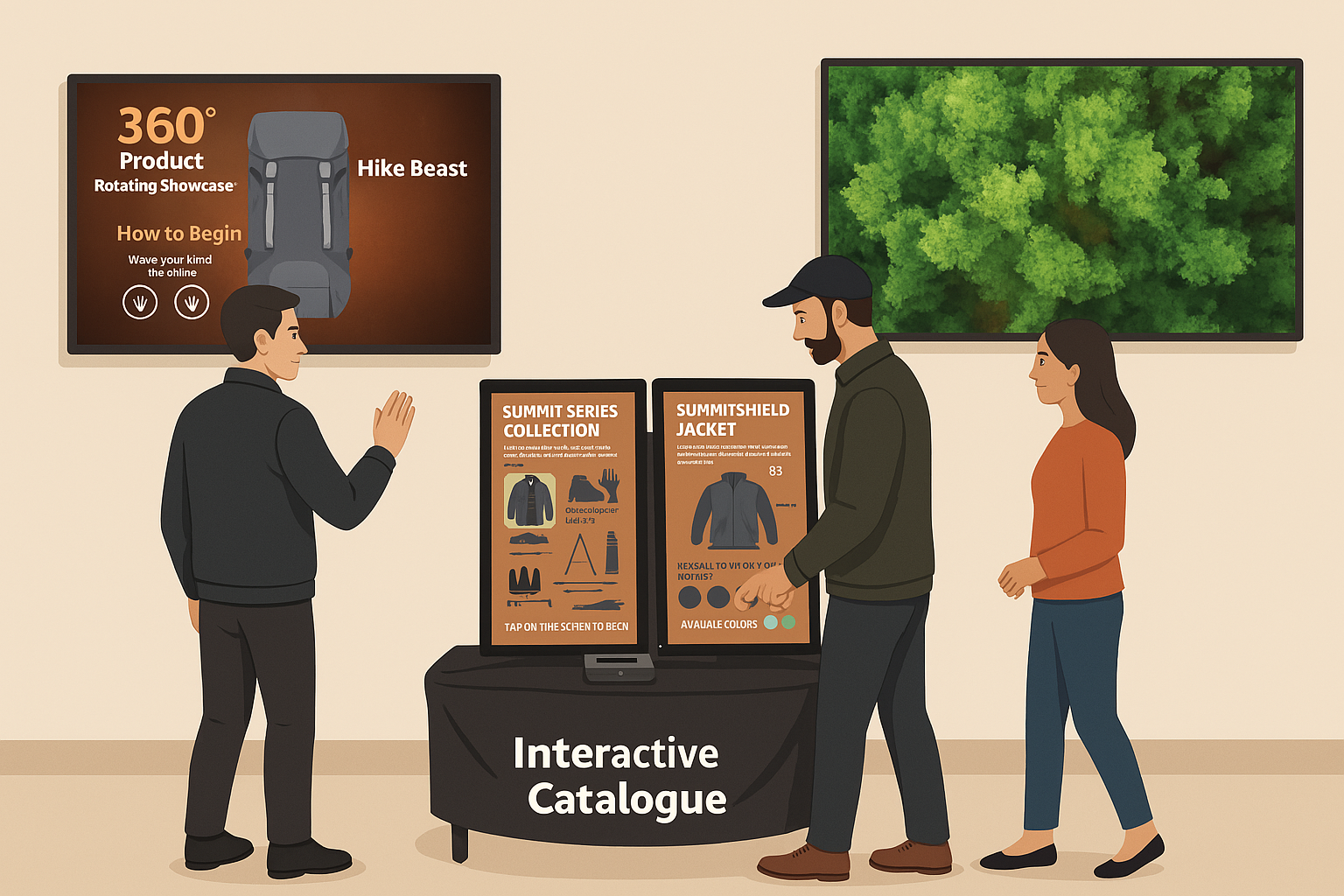 Retail experience mockup
